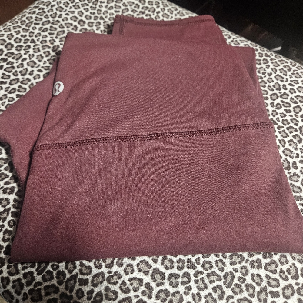 Lululemon Burgundy Eggplant Leggings